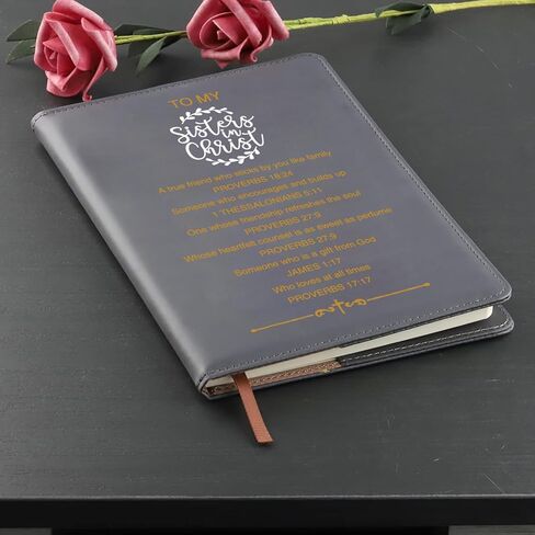 LQRI Christian Sister Notebook Faith Religious Gifts for Sister in Christ Bible Notebook Faith Based Spiritual Journal Notebook (black) in Saudi Arabia