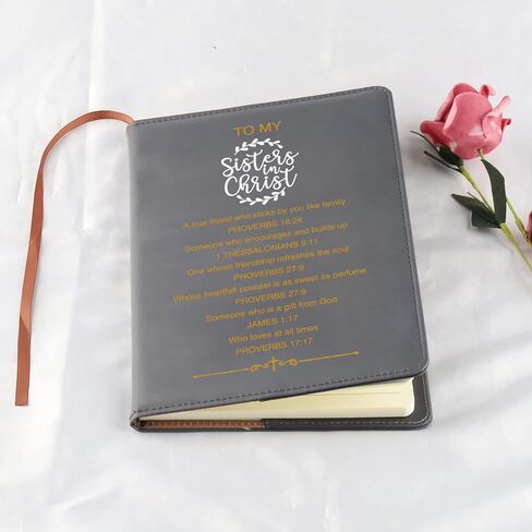 LQRI Christian Sister Notebook Faith Religious Gifts for Sister in Christ Bible Notebook Faith Based Spiritual Journal Notebook (black) in Saudi Arabia