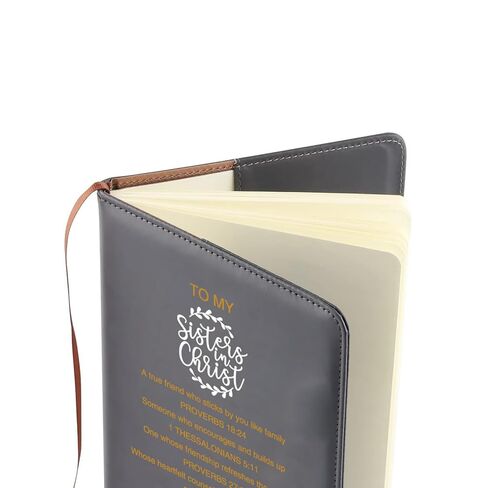 LQRI Christian Sister Notebook Faith Religious Gifts for Sister in Christ Bible Notebook Faith Based Spiritual Journal Notebook (black) in Saudi Arabia
