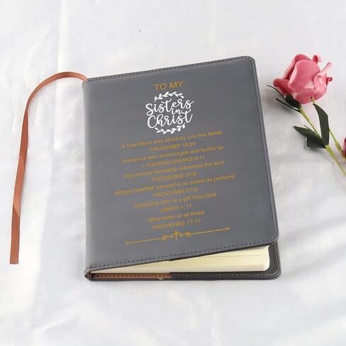 LQRI Christian Sister Notebook Faith Religious Gifts for Sister in Christ Bible Notebook Faith Based Spiritual Journal Notebook (black) in Saudi Arabia