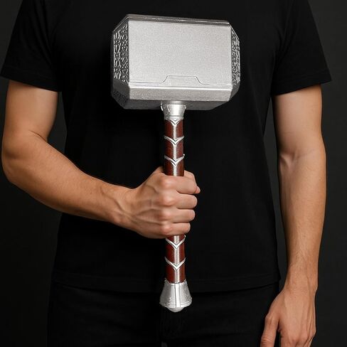 نسخة طبق الأصل من دعامة فوم نورس ثاندر جود هامر مقاس 43.18 سم للأزياء التنكرية والتشكيلة الفضية in Kuwait