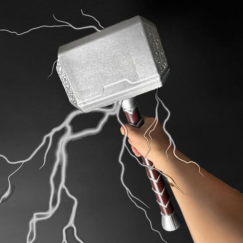 نسخة طبق الأصل من دعامة فوم نورس ثاندر جود هامر مقاس 43.18 سم للأزياء التنكرية والتشكيلة الفضية in Kuwait