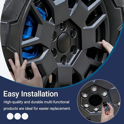 20PCS 21mm Lug Nut Covers, Hexagonal Wheel Bolt Covers Caps, Tire Nut Rust and Dust Protection Cover with Remover Clip, Universal for Most Car Lug Nut Caps, Auto Exterior Accessories (Black) in Saudi Arabia
