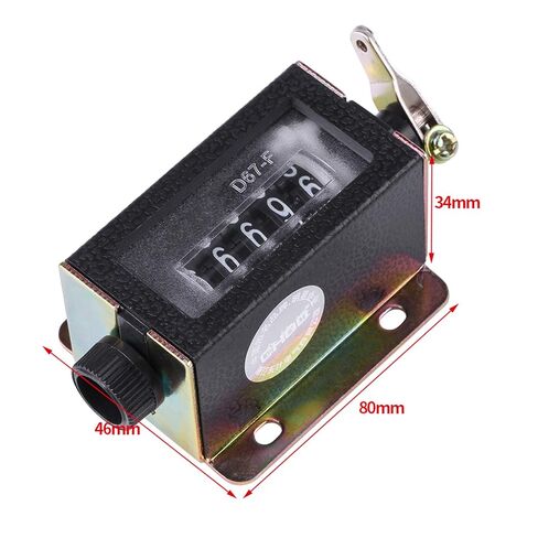 5-Digit Mechanical Counter with Reset Manual Pull Stroke Tally Counter for Textile Packaging Printing Machinery in Saudi Arabia
