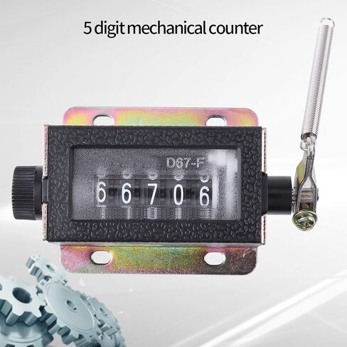 5-Digit Mechanical Counter with Reset Manual Pull Stroke Tally Counter for Textile Packaging Printing Machinery in Saudi Arabia
