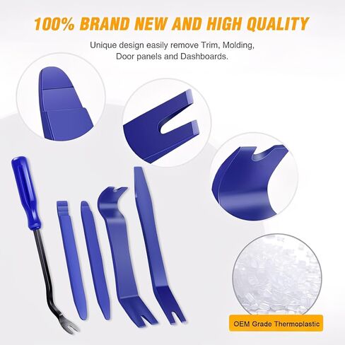 5 pcs Auto Trim Removal Tool Kit No Scratch Plastic Pry Tool Dash Radio Installer in Saudi Arabia