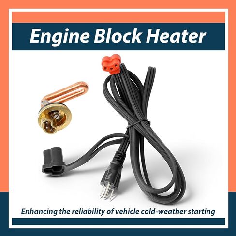 3100130 Engine Block Heater Replacement for Chevrolet for GMC Vehicle Models for Duramax V8 6.6L Diesel 2001-2015, 40mm Diameter, 120V 1000W in Saudi Arabia