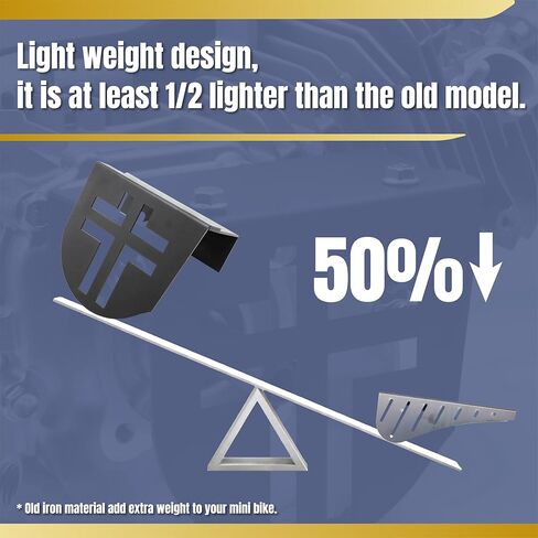 ترقية الألومنيوم دراجة صغيرة مخلب غطاء سلسلة الحرس خفيفة الوزن وسميكة لمحركات استنساخ المفترس 212cc 196cc لكولمان CT200U CT200U-EX CT100 BT200X (أسود) in Kuwait