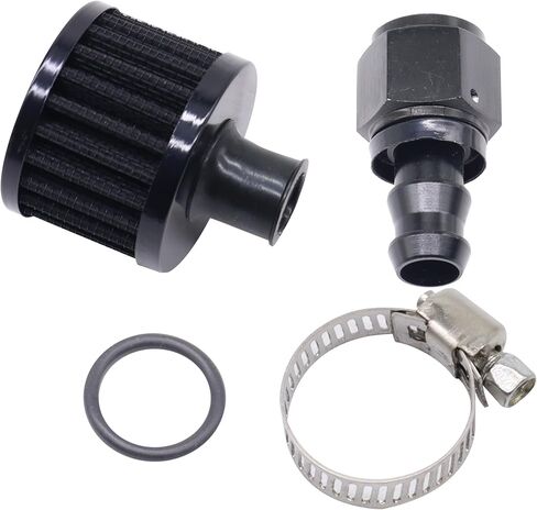 12mm Fuel Cell Breather/Vent Air Filter 8AN Female Fitting Kit in Saudi Arabia