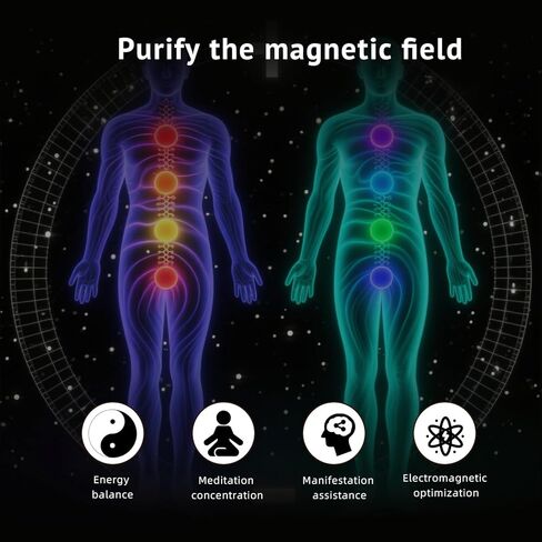 Tensor Rings copper Double Vortex Spiral pandent Orgonite necklace 1.6 Inch Meditation Accessories,balance energy Handmade black resin in Kuwait