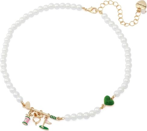 Betsey Johnson Jewelry Women's Golf Bib Pearl Necklace in Saudi Arabia