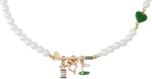 Betsey Johnson Jewelry Women's Golf Bib Pearl Necklace in Saudi Arabia