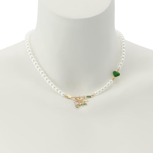 Betsey Johnson Jewelry Women's Golf Bib Pearl Necklace in Saudi Arabia