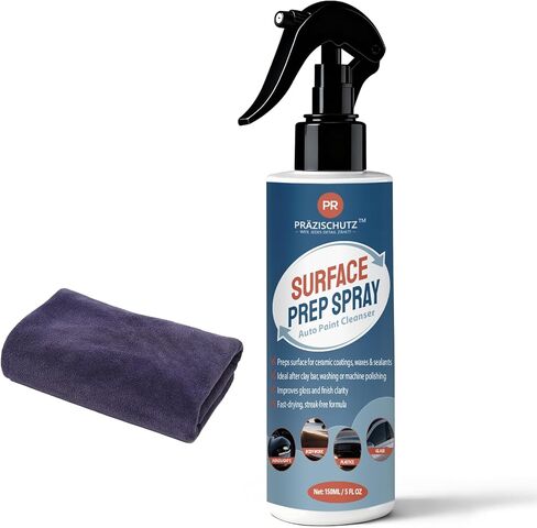 بخاخ مزيل شحوم سطح السيارة لإعداد الطلاء التلقائي، منظف سهل الرش يزيل الزيت والشمع والأوساخ، تركيبة آمنة غير قابلة للتآكل، متعدد الاستخدام، موفر للوقت للعناية بالسيارة بنفسك، 150 مل in Kuwait