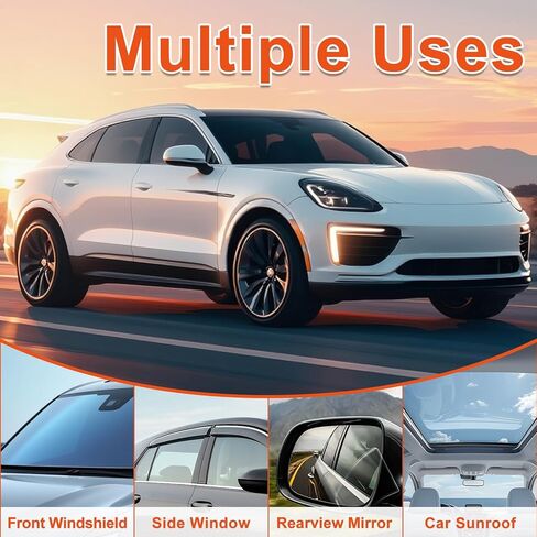 Glass Oil Film Remover for Car, 2026 Upgraded Automotive Oil Film Cleaning Brush, Hand-Held Glass Emulsion Cleaner for Car Windshield, Windows and Mirrors in Kuwait