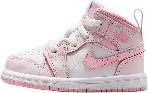 Jordan 1 Mid Baby/Toddler Shoes (Pearl Pink/White/Medium Soft Pink) in Saudi Arabia
