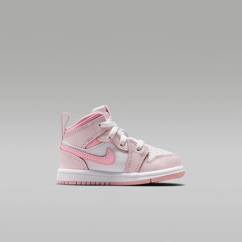 Jordan 1 Mid Baby/Toddler Shoes (Pearl Pink/White/Medium Soft Pink) in Saudi Arabia
