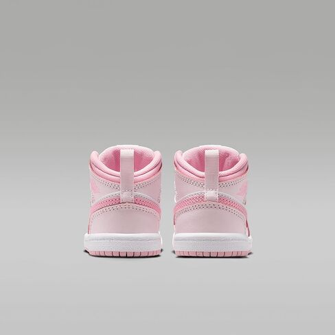 Jordan 1 Mid Baby/Toddler Shoes (Pearl Pink/White/Medium Soft Pink) in Saudi Arabia