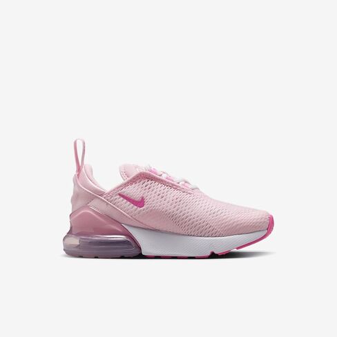 حذاء Nike Air Max 270 للأطفال الصغار (IB4436-663، إسفنج وردي/أبيض قمة/بنفسجي بلاتيني/وردي مرح) مقاس 3 in Saudi Arabia