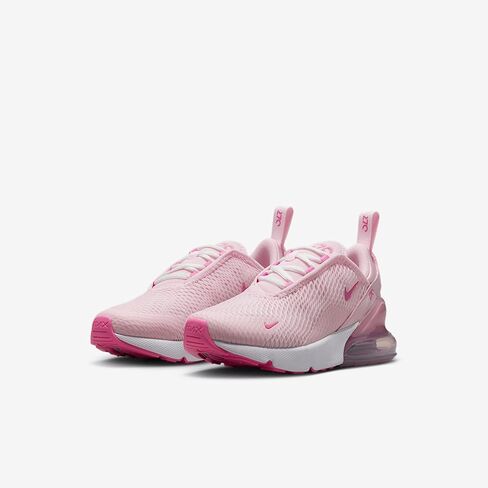 حذاء Nike Air Max 270 للأطفال الصغار (IB4436-663، إسفنج وردي/أبيض قمة/بنفسجي بلاتيني/وردي مرح) مقاس 3 in Saudi Arabia