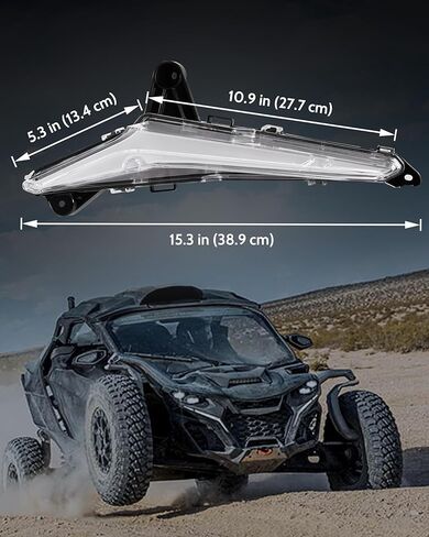 Smart RGB LED Fang Lights for Can Am Maverick R MAX 2024-2025 Accessories, Turn Signal Accent Signature Fang Light with App Controlled Colors DRL Startup Animation Smart Scenes & Music Sync in Saudi Arabia