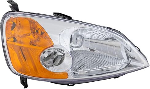Replacement Headlight Kit (RH) with Fender and Textured Grille fits Honda Civic 2001-2003 1.7L Gas (Passenger Side) Halogen in Saudi Arabia