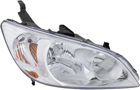 Replacement Headlight Kit Passenger Side fits Honda Civic Sedan 2004 1.7L RH Lens and Housing Halogen in Saudi Arabia