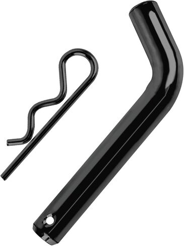 1 Set Trailer Hitch Pin & Clip, Heavy Duty Steel Tow Hitch Pin and Clip with Grooved Head, 5/8 Inch Diameter, Fits 2 or 2-1/2 Inch Receiver, Trailer Accessories (Black) in Saudi Arabia