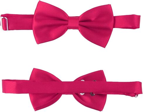 Kisangel Mens Belts Red Bow Tie Mens Red Tie 3pcs Cummerbund and Bow Set Hanky Set Cummerbund, Handkerchief for Party Wedding (Rose) Black Black s in Saudi Arabia