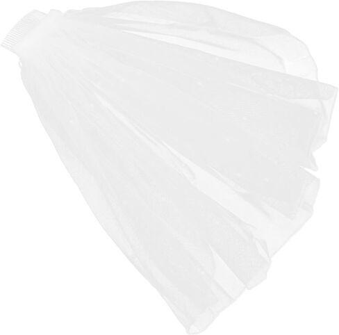 LIFKOME Bridal Veil Rhinestone Comb Short Length Wedding Headpiece for Elegant Wedding Ceremonies in Saudi Arabia