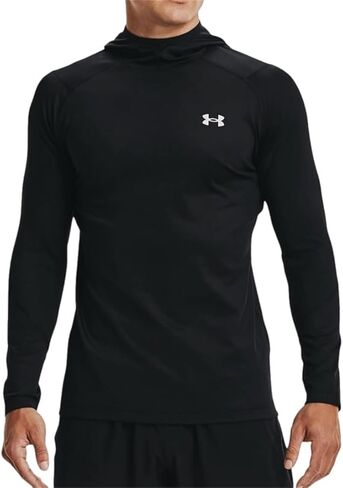 Under Armour Men's ColdGear Infrared Hoodie Pullover 1368020 (US, Alpha, Large, Regular, Regular, Black - 001) in Saudi Arabia