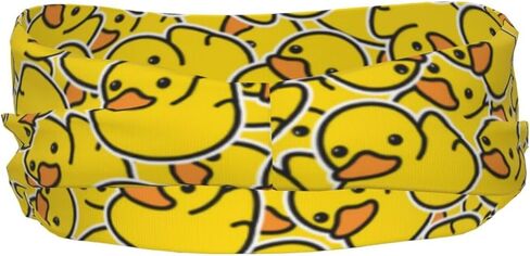 Cute Duck Print Workout Headbands,Yoga Sport Workout Sweatband for Running Sports Travel Fitness Men Women in Saudi Arabia