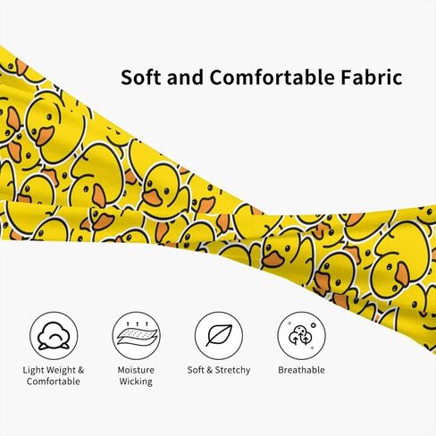 Cute Duck Print Workout Headbands,Yoga Sport Workout Sweatband for Running Sports Travel Fitness Men Women in Saudi Arabia