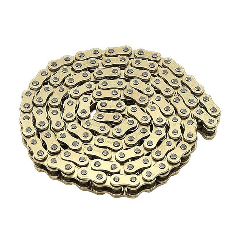 525 X-Ring Motorcycle Chain 120 Links with Connecting Master Link 525H High Performance Heavy Duty Gold Drive Chain for Motorcycle Bicycle Go Kart Mini Trail Bike in Saudi Arabia