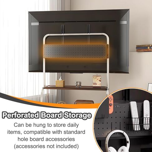 حامل تلفزيون متدحرج لأجهزة تلفزيون 32-75 بوصة يصل وزنها إلى 110 رطل، عربة تلفزيون متنقلة من الصلب قابلة للتعديل مع أرفف تخزين، حامل تلفزيون محمول على عجلات لغرفة المعيشة وغرفة النوم والأعمال التجارية والمدرسة in Kuwait