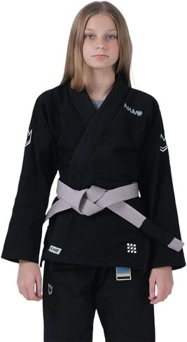 KINGZ Nano 3.0 Youth Jiu Jitsu Gi - IBJJF 2024 Legal، سترة منسوجة باللؤلؤ وبنطال Ripstop بوزن 8 أونصة in Kuwait