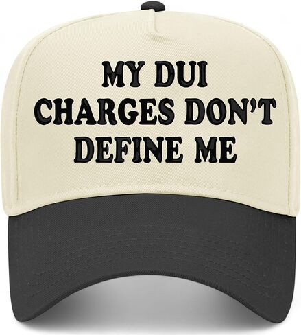 My DUI Charges Don't Define Me Hat | Premium Vintage Trucker Hat with Adjustable Snapback for Men and Women in Saudi Arabia