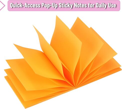 Mr. Pen- Pop Up Sticky Notes 3x3 Refills, 18 Pads, 900 Sheets, Bright Colors, Self Adhesive Memo Pads for Dispensers, Perfect for Home, Office & School, Stocky Notes for Bible Journaling in Kuwait