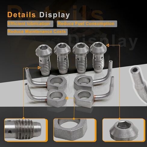 06B103154 4Pcs Oil Spray Nozzle Set Compatible with VW Golf Jetta Passat Beetle Touran Audi A3 A4 A6 S3 S4 S6 Avant TT 06B103154D 06B103154B in Kuwait