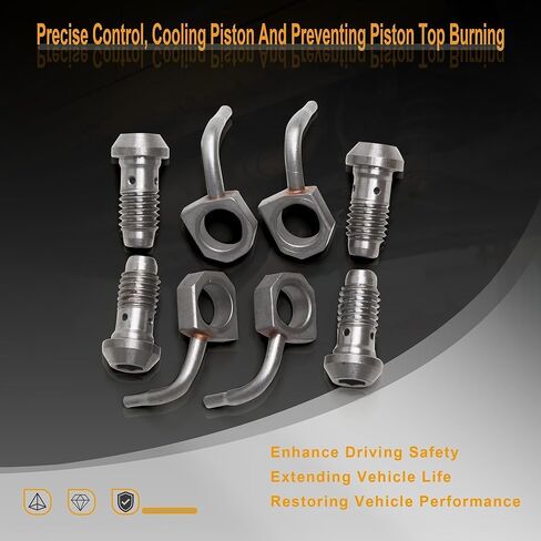 06B103154 4Pcs Oil Spray Nozzle Set Compatible with VW Golf Jetta Passat Beetle Touran Audi A3 A4 A6 S3 S4 S6 Avant TT 06B103154D 06B103154B in Kuwait