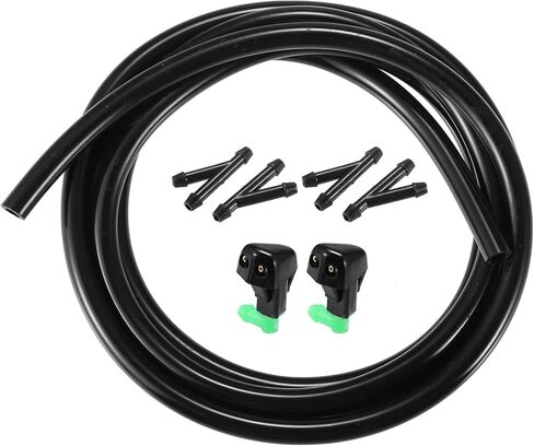Windshield Washer Nozzle Spray Jet for Honda Accord 1998-2002, 2-Pack Black Replacement, OE# 76810S84C02, Direct Fit Easy Installation in Saudi Arabia