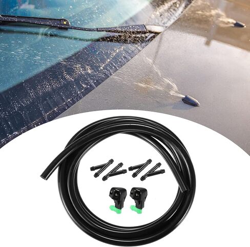 Windshield Washer Nozzle Spray Jet for Honda Accord 1998-2002, 2-Pack Black Replacement, OE# 76810S84C02, Direct Fit Easy Installation in Saudi Arabia