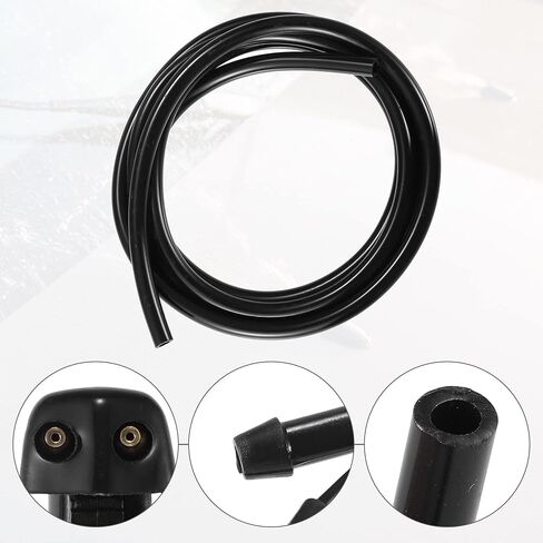 Windshield Washer Nozzle Spray Jet for Honda Accord 1998-2002, 2-Pack Black Replacement, OE# 76810S84C02, Direct Fit Easy Installation in Saudi Arabia