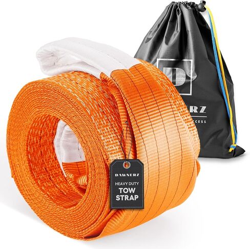 Recovery Tow Strap Heavy Duty 20 ft 200000 lbs Minimum Break Strength - Tow Rope 6 m 100 US Tons for Truck Bus and Tractor in Saudi Arabia