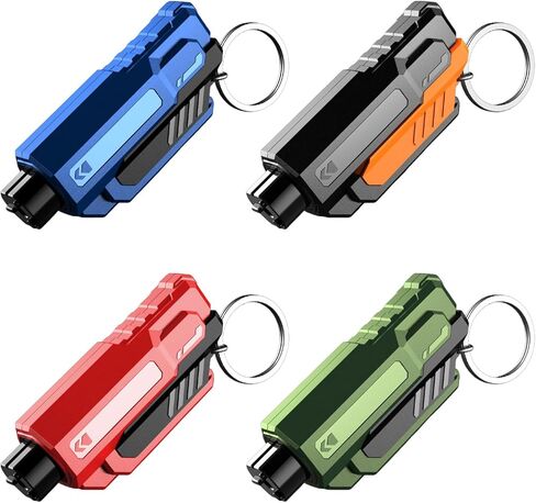 4PCS Car Window Breaker Seatbelt Cutter, Portable 2 in 1 Seatbelt Cutter and Window Glass Breaker Keychain Emergency Escape Tool for Cars in Saudi Arabia