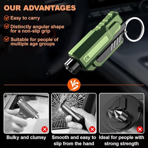 4PCS Car Window Breaker Seatbelt Cutter, Portable 2 in 1 Seatbelt Cutter and Window Glass Breaker Keychain Emergency Escape Tool for Cars in Saudi Arabia