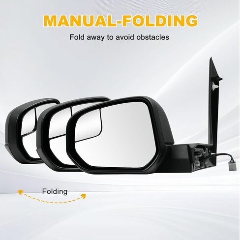 Driver Side Mirror for Ford Transit Connect Titanium/XL/XLT 2014 2015 2016 2017 2018 2019 2020 2021 2022, Side View Heated Door Mirror Replacement with Bling Spot Glass, Manual Folding in Kuwait
