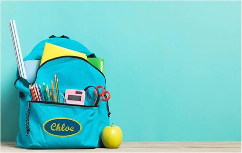 Custom Personalized Embroidered Oval Name Patch with Script Font - Iron/Sew On - for Backpacks, Jackets, Etc. (1 Patch) in Saudi Arabia