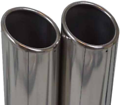 Truck Exhaust Kits 2.5" Dual Exhaust Kit with Flowmaster Super 10 Side Exit Rolled Tips Fits Tundra 09-21 in Saudi Arabia