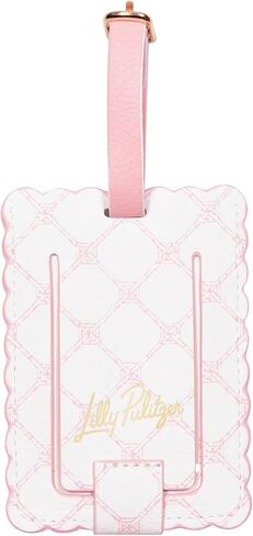 علامة الأمتعة الجلدية ذات شكل صدفي من ليلي بوليتزر مع حزام آمن، معرف حقيبة ملون للسفر، منزل حديقة ليلي in Kuwait